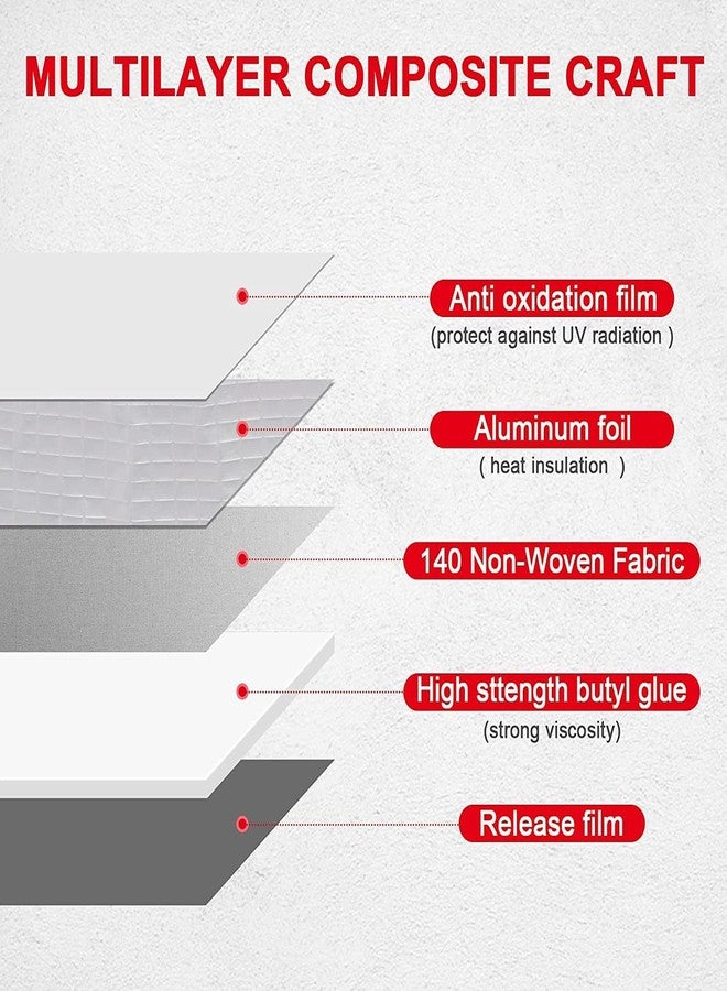 LNT leakage repair waterproof tape for pipe leakage water leakage in tank roof water leakage solution Aluminium Foil Tape Super Waterproof Adhesive Tape butyl tape (4 inch x 5 MTR)(Pack of 1) - Image 3